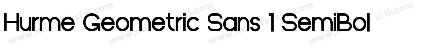 Hurme Geometric Sans 1 SemiBold字体转换